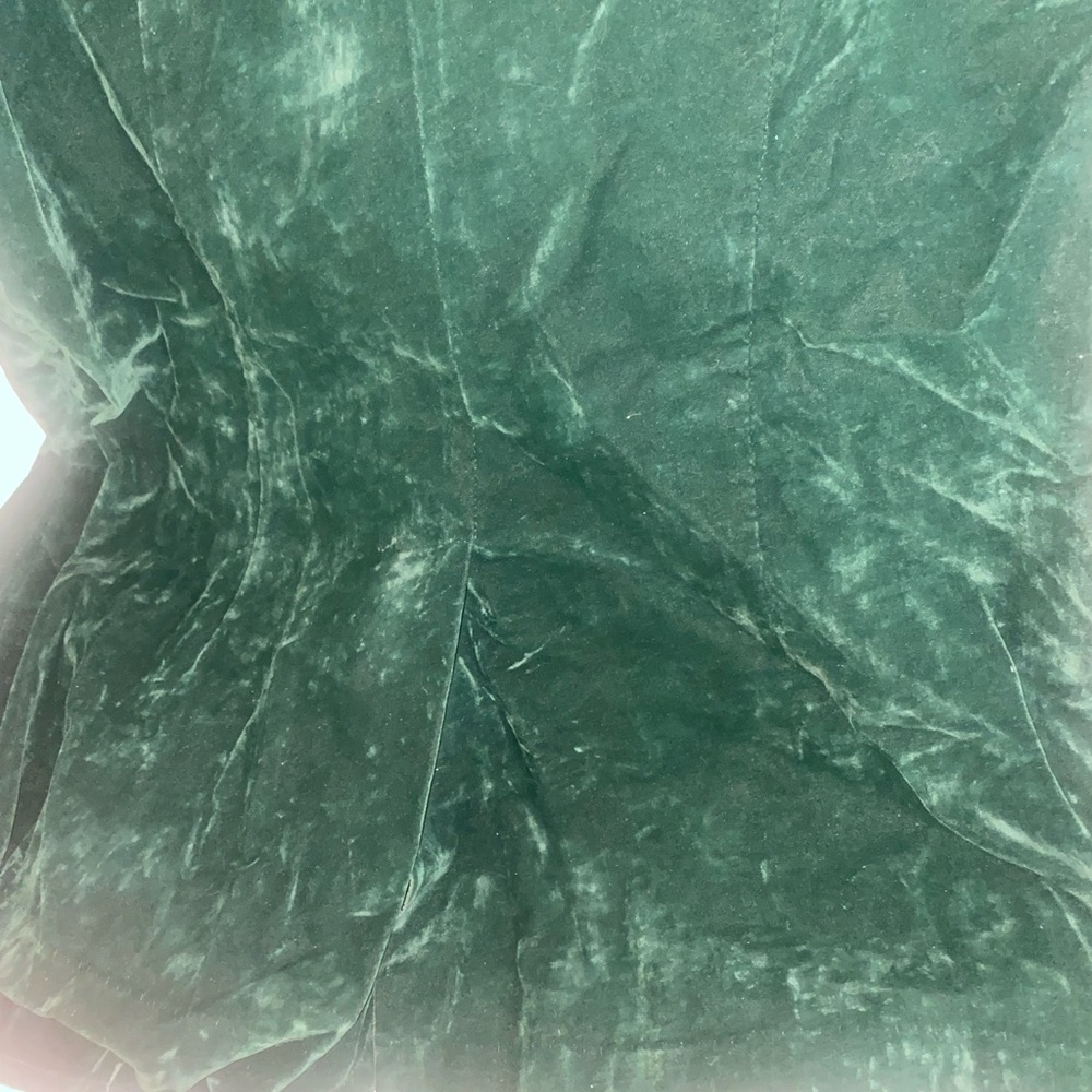 *Vintage Lane Bryant - 60’s:70’s Dark Green Velvet Blazer- plus size - Picture 11 of 11